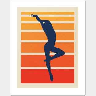 Retro Dancer Silhouette Posters and Art